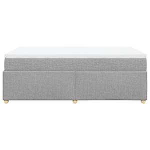 Box spring postel s matrací světle šedá 120 x 200 cm textil - obrázek 8