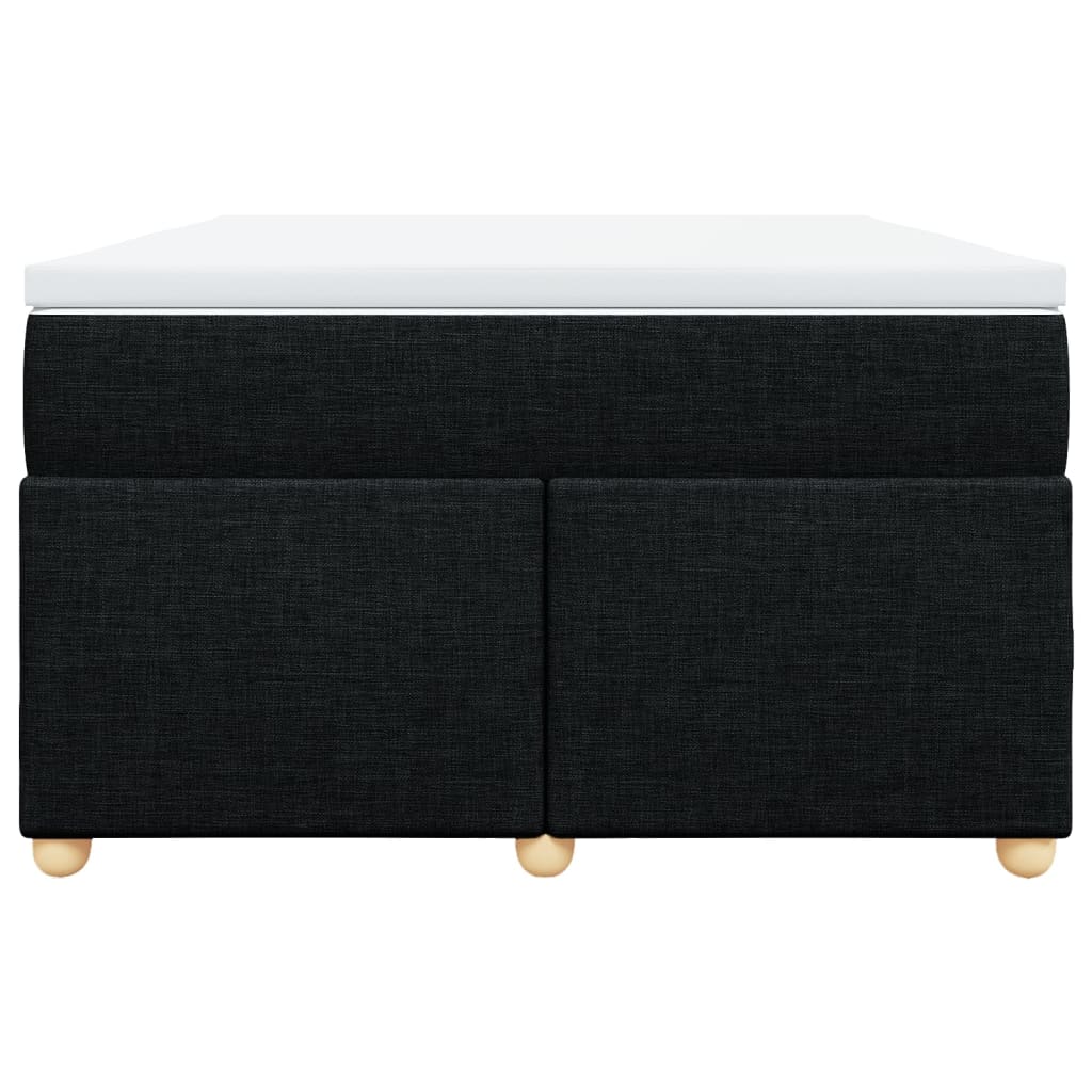 vidaXL Boxspring met matras stof zwart 120x200 cm, foto 4