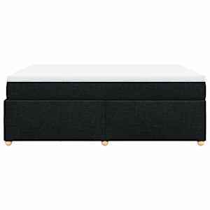 Box spring postel s matrací černá 140 x 190 cm textil - obrázek 8