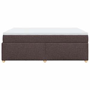 Box spring postel s matrací tmavě hnědá 140x190 cm textil - obrázek 8