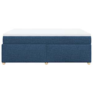 Box spring postel s matrací modrá 140x190 cm textil - obrázek 8