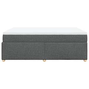 Box spring postel s matrací tmavě šedá 140x200 cm textil - obrázek 8