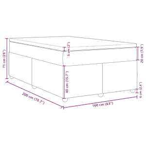 Box spring postel s matrací světle šedá 160 x 200 cm textil - obrázek 12
