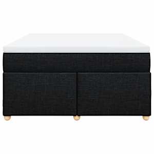 Box spring postel s matrací černá 160x200 cm textil - obrázek 4