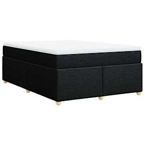 Box spring postel s matrací černá 160x200 cm textil - obrázek 9