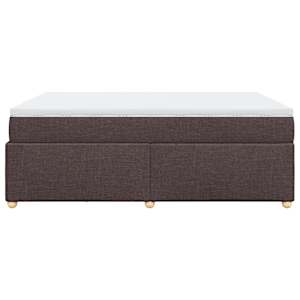 Box spring postel s matrací tmavě hnědá 160x200 cm textil - obrázek 8