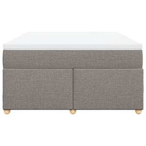 Box spring postel s matrací taupe 160x200 cm textil - obrázek 4