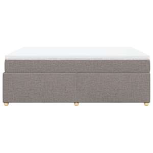 Box spring postel s matrací taupe 160x200 cm textil - obrázek 8