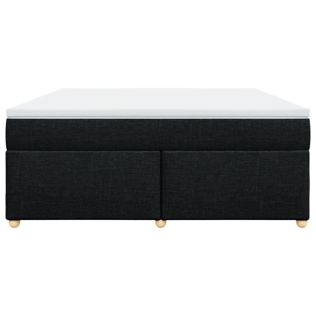 vidaXL Boxspring met matras stof zwart 180x200 cm, foto 4