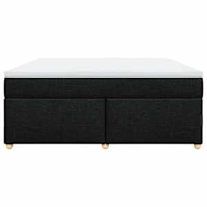 Box spring postel s matrací černá 180x200 cm textil - obrázek 4