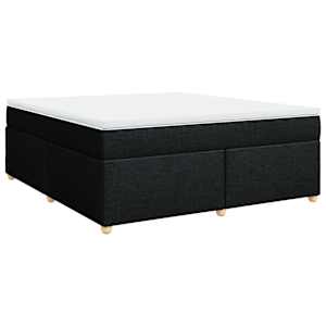 Box spring postel s matrací černá 180x200 cm textil - obrázek 9