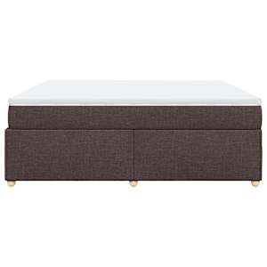 Box spring postel s matrací tmavě hnědá 180x200 cm textil - obrázek 8