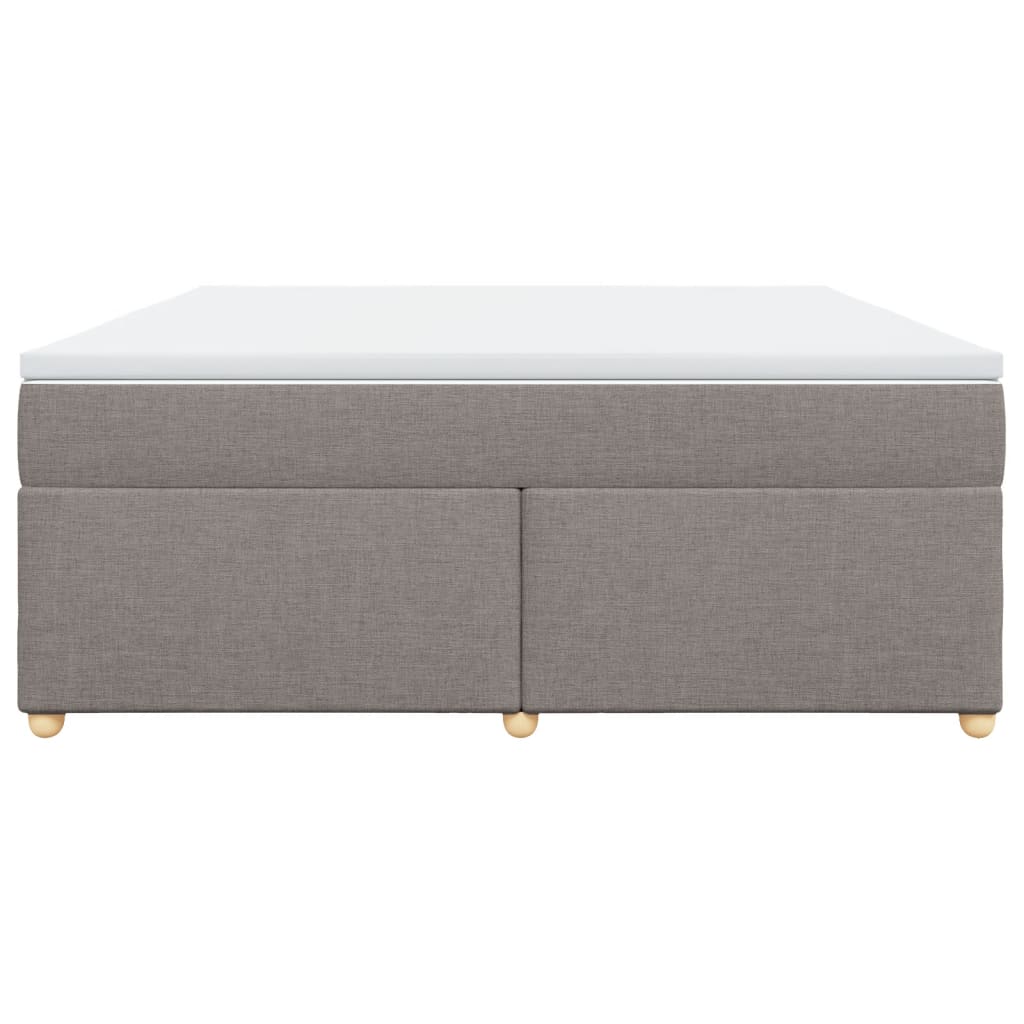 vidaXL Boxspring met matras stof taupe 180x200 cm, foto 4