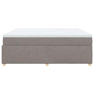 Box spring postel s matrací taupe 180x200 cm textil - obrázek 8