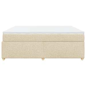 Box spring postel s matrací krémová 180x200 cm textil - obrázek 8
