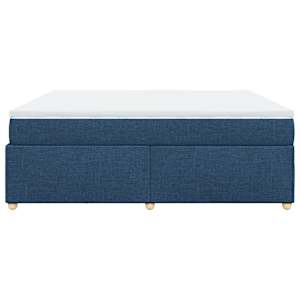 Box spring postel s matrací modrá 180x200 cm textil - obrázek 8