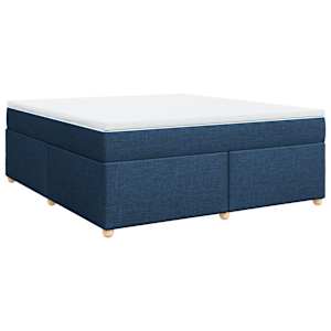 Box spring postel s matrací modrá 180x200 cm textil - obrázek 9