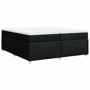 Box spring postel s matrací černá 200x200 cm textil - obrázek 9