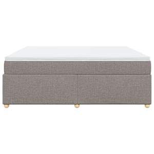 Box spring postel s matrací taupe 200x200 cm textil - obrázek 8
