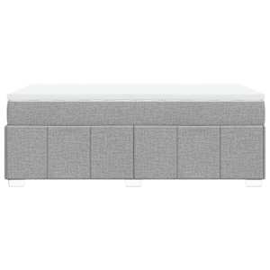 Box spring postel s matrací světle šedá 80 x 200 cm textil - obrázek 8