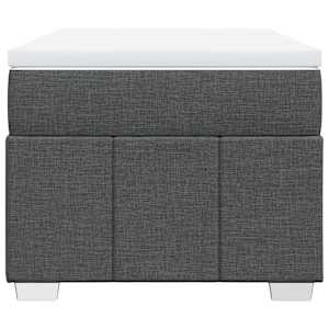 Box spring postel s matrací tmavě šedá 80 x 200 cm textil - obrázek 4