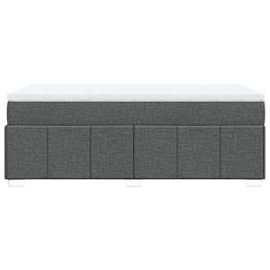 Box spring postel s matrací tmavě šedá 80 x 200 cm textil - obrázek 8
