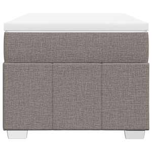 Box spring postel s matrací taupe 80x200 cm textil - obrázek 4