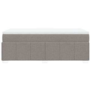 Box spring postel s matrací taupe 80x200 cm textil - obrázek 8