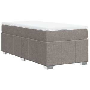 Box spring postel s matrací taupe 80x200 cm textil - obrázek 9
