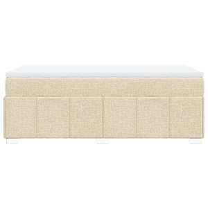 Box spring postel s matrací krémová 80 x 200 cm textil - obrázek 8