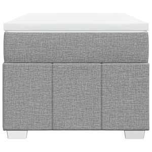 Box spring postel s matrací světle šedá 90x190 cm textil - obrázek 4