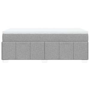 Box spring postel s matrací světle šedá 90x190 cm textil - obrázek 8