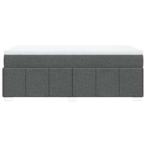 Box spring postel s matrací tmavě šedá 90x190 cm textil - obrázek 8