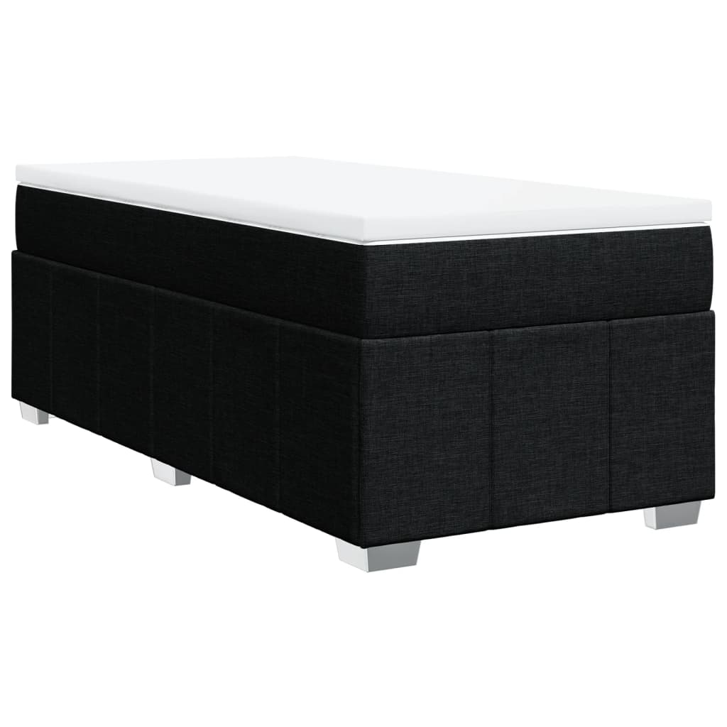 Thumbnail - vidaXL Boxspringbett mit Matratze Schwarz 90x190 cm Stoff