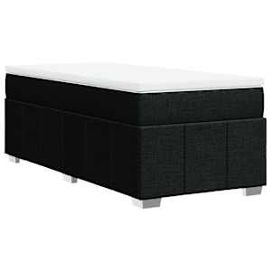Box spring postel s matrací černá 90x190 cm textil - obrázek 9