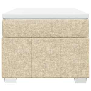 Box spring postel s matrací krémová 90x190 cm textil - obrázek 4