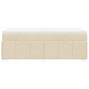 Box spring postel s matrací krémová 90x190 cm textil - obrázek 8
