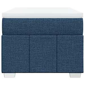 Box spring postel s matrací modrá 90x190 cm textil - obrázek 4