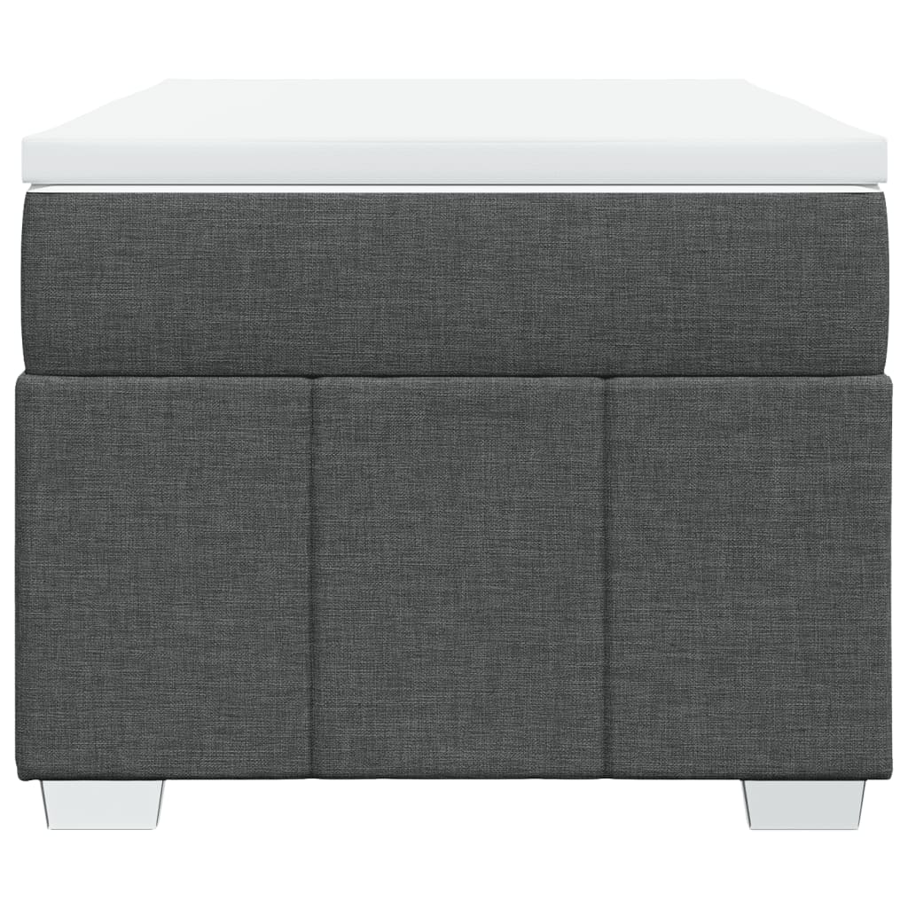 vidaXL Boxspring met matras stof donkergrijs 90x200 cm grijs, foto 4
