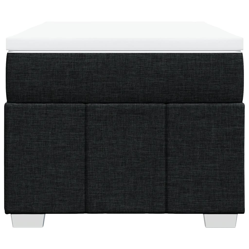 vidaXL Boxspring met matras stof zwart 90x200 cm, foto 4