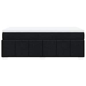 Box spring postel s matrací černá 90x200 cm textil - obrázek 8