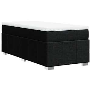 Box spring postel s matrací černá 90x200 cm textil - obrázek 9