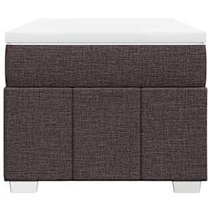 Box spring postel s matrací tmavě hnědá 90x200 cm textil - obrázek 4