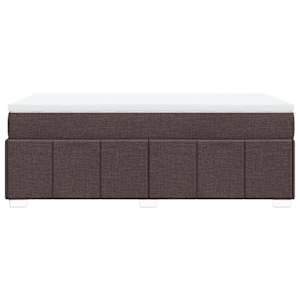 Box spring postel s matrací tmavě hnědá 90x200 cm textil - obrázek 8