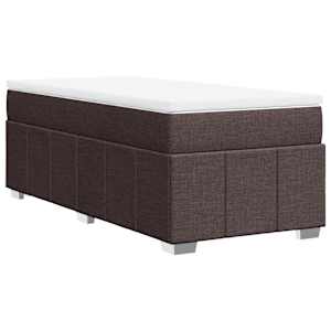 Box spring postel s matrací tmavě hnědá 90x200 cm textil - obrázek 9