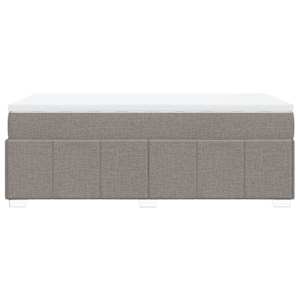 Box spring postel s matrací taupe 90x200 cm textil - obrázek 8