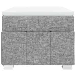 Box spring postel s matrací světle šedý 100 x 200 cm textil - obrázek 4