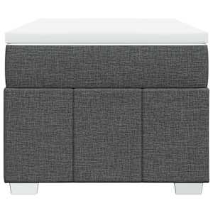 Box spring postel s matrací tmavě šedá 100 x 200 cm textil - obrázek 4