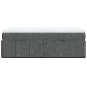 Box spring postel s matrací tmavě šedá 100 x 200 cm textil - obrázek 8