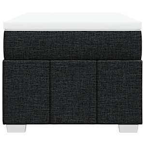 Box spring postel s matrací černá 100 x 200 cm textil - obrázek 4